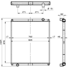 NRF 509921 - Radiador, refrigeración del motor