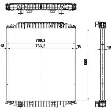 NRF 539567 - Radiator, engine cooling
