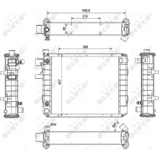 NRF 52299 - Radiatore, Raffreddamento motore
