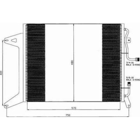 NRF 35451 - Condenser, air conditioning