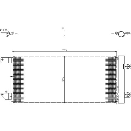 NRF 350452 - Condenser, air conditioning