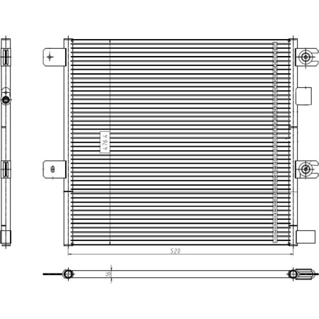 NRF 350504 - Condenser, air conditioning