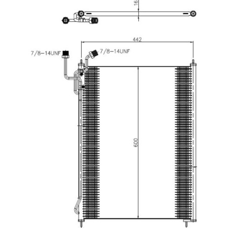 NRF 350503 - Condenser, air conditioning