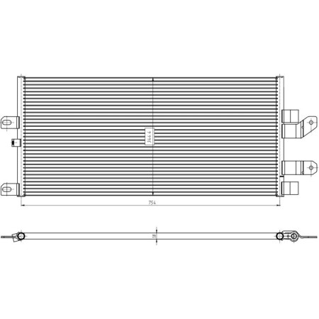 NRF 350389 - Condenser, air conditioning