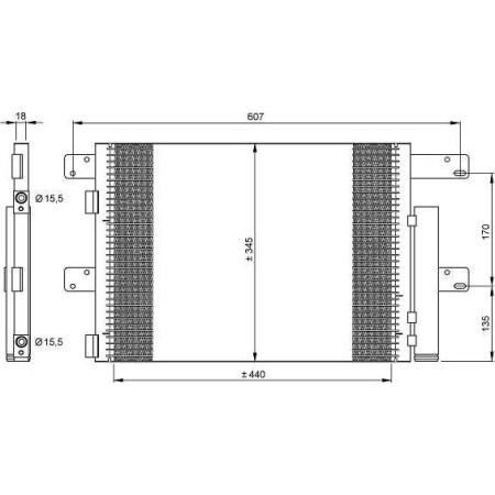 NRF 35896 - Condenser, air conditioning