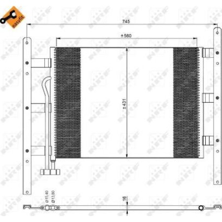 NRF 35329 - Condenser, air conditioning