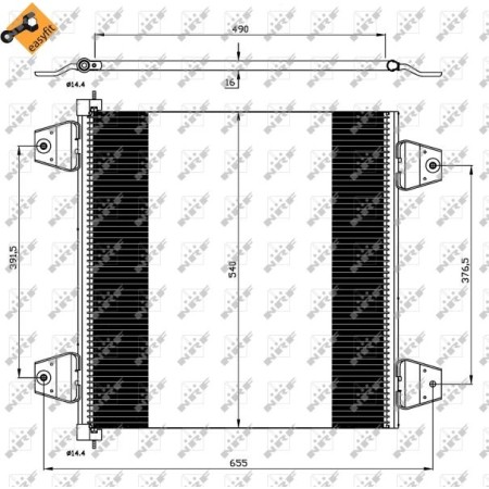 NRF 35757 - Condenser, air conditioning