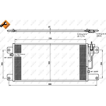 NRF 35762 - Condenser, air conditioning