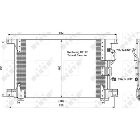 NRF 35772 - Condenser, air conditioning