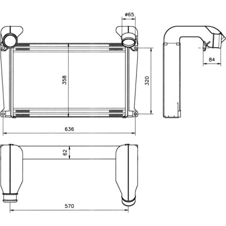 NRF 30099 - Intercooler, charger