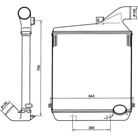 NRF 30146 - Intercooler, charger