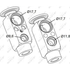 NRF 38477 - Expansion Valve, air conditioning