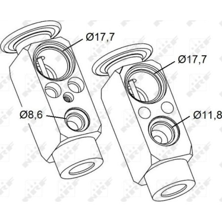 NRF 38477 - Expansion Valve, air conditioning