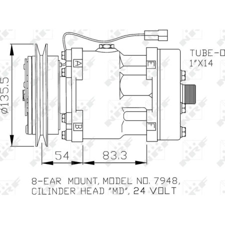 NRF 32074 - Compressor, air conditioning