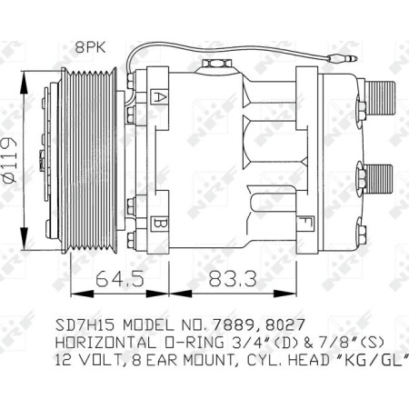 NRF 32133 - Compressor, air conditioning