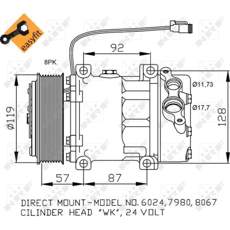 NRF 32120 - Compressor, air conditioning