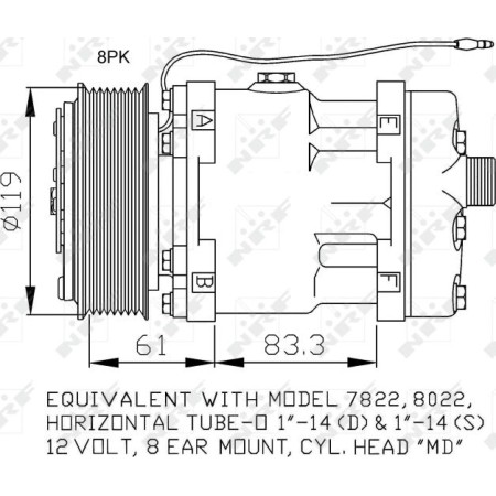 NRF 32874 - Compressor, air conditioning