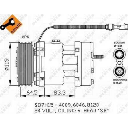 NRF 32750 - Compressor, air conditioning