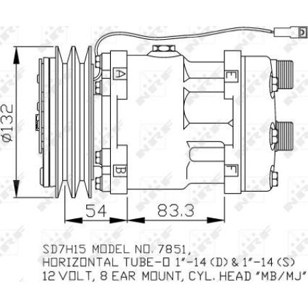 NRF 32757 - Compressor, air conditioning