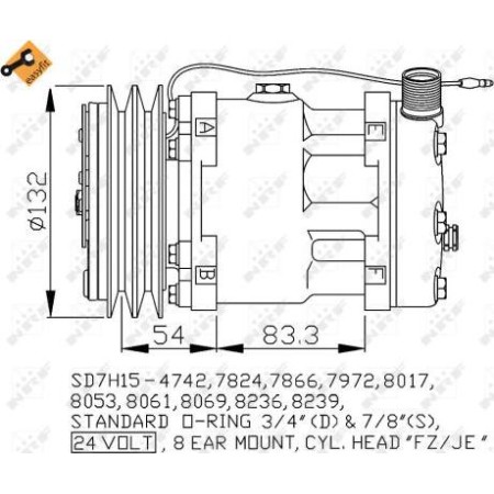 NRF 32769 - Compressor, air conditioning