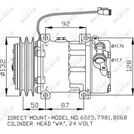 NRF 32704 - Compressor, air conditioning