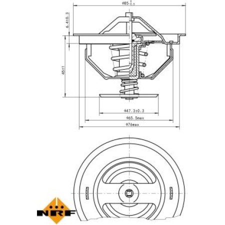 NRF 725198 - Coolant thermostat / housing