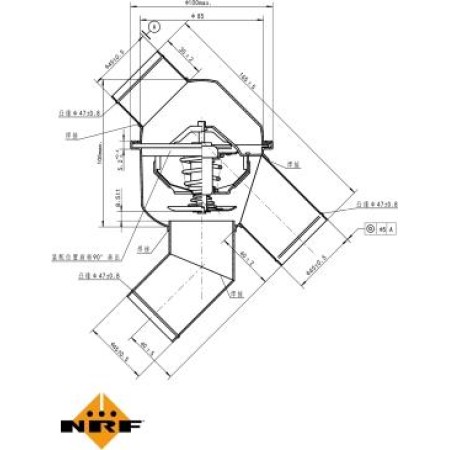 NRF 725172 - Coolant thermostat / housing
