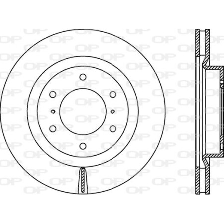 ABE C35069ABE - Brake Disc pentru MITSUBISHI PAJERO SPORT II (2008–prezent)
