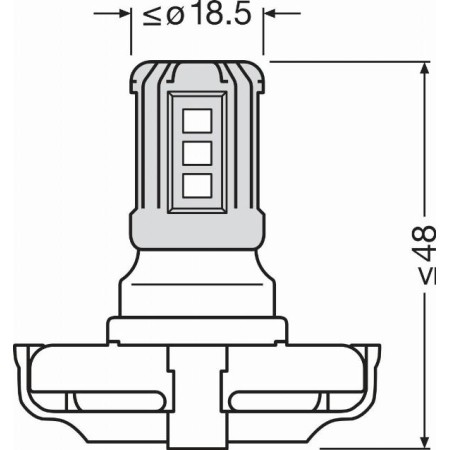 Osram 5201DWP-1BL - Bulb, indicator