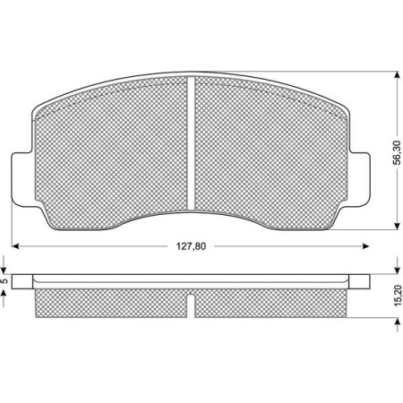 ABE C15002ABE - Brake Pad Set, disc brake pentru MITSUBISHI LANCER V Station Wagon (1992–2003)