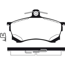ABE C15034ABE - Kit pastiglie freno, Freno a disco pentru MITSUBISHI OUTLANDER I (2001–2008)