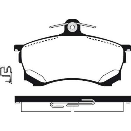 ABE C15034ABE - Brake Pad Set, disc brake pentru MITSUBISHI SPACE WAGON (1991–2000)