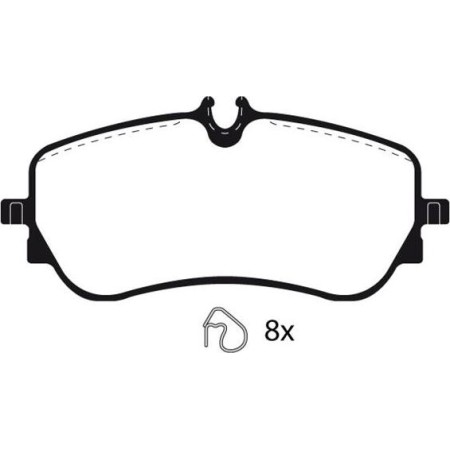 Textar 22802 19,1 1 4 - Brake Pad Set, disc brake