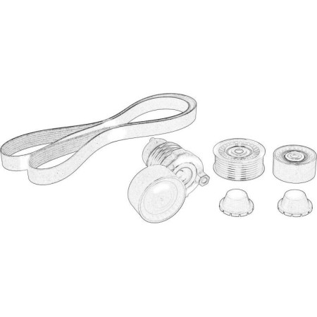 RENAULT 117204083R - V-Ribbed Belt Set