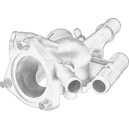 RENAULT 7700116078 - Coolant thermostat / housing