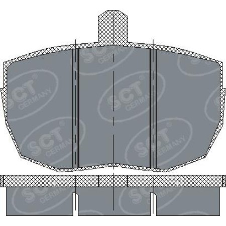 ABE C1G009ABE - Brake Pad Set, disc brake pentru DAF 400 Platform/Chassis (1986–1997)