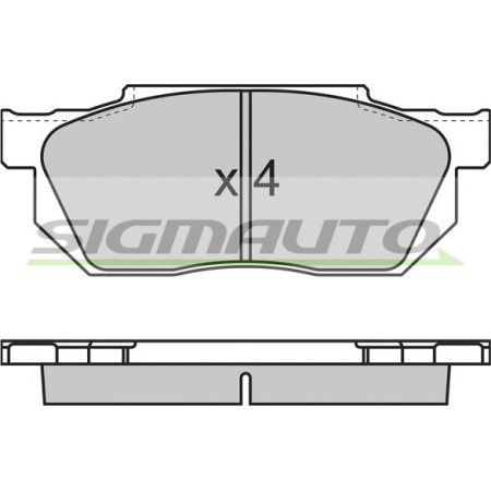 ABE C14014ABE - Brake Pad Set, disc brake pentru HONDA CR-V II (2001–2007)