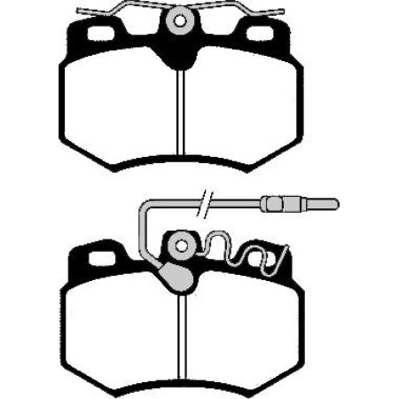 ABE C1P003ABE - Brake Pad Set, disc brake pentru PEUGEOT 305 II Break (1982–1990)