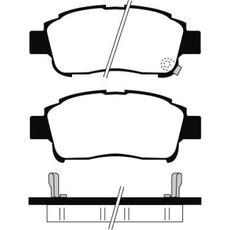 ABE C12084ABE - Brake Pad Set, disc brake pentru TOYOTA PROBOX / SUCCEED (2002–2014)