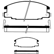 ABE C19004ABE - Juego de pastillas de freno pentru ISUZU TROOPER II (1991–2000)
