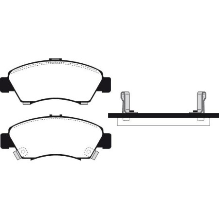 ABE C14034ABE - Brake Pad Set, disc brake pentru HONDA CITY V Saloon (2008–prezent)