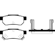 ABE C24007ABE - Brake Pad Set, disc brake pentru HONDA PRELUDE III (1986–1996)