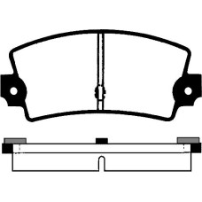 ABE C2R003ABE - Brake Pad Set, disc brake pentru RENAULT ESPACE II (1991–1997)