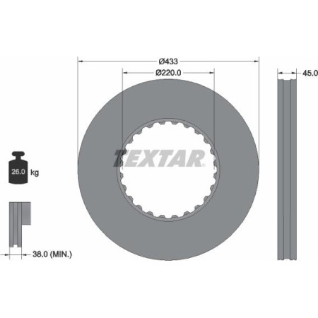 Textar 93272000 - Brake Disc