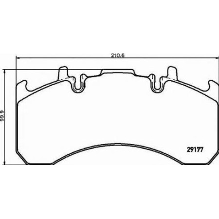 Textar 2917705 - Brake Pad Set, disc brake