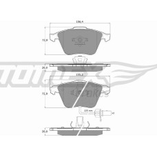 ABE C1A042ABE - Juego de pastillas de freno pentru AUDI A6 C5 Avant (1997–2005)