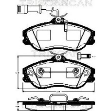 ABE C1A014ABE - Brake Pad Set, disc brake pentru AUDI 200 C3 Avant (1983–1991)