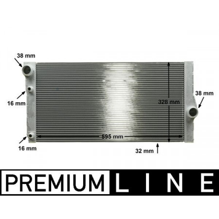 Radiateur, motorkoeling Motorradiator met één poort: gebruik blindkap 11 53 1 439 134 BMW 5 F10 5 F11 5 GRAN TURISMO F07 6 F12 6 F13 6 GRAN COUPE F06 2.0D/3.0D MAHLE CR 1147 000P