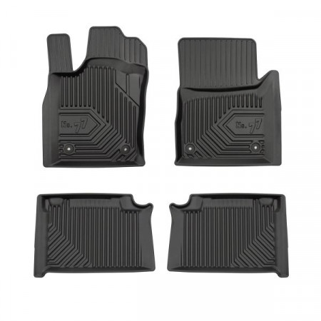 Set covorase cauciuc Floor mats TPE 4 pcs ducts No. 77 front/rear set colour neagra JEEP GRAND CHEROKEE GRAND CHEROKEE IV 11.10- FROGUM FRG77408616