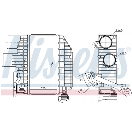 Intercooler, compressore Nissens radiatore aria II Toyota Avensis 2.0 D-4D 2000/07> NISSENS NIS 96758